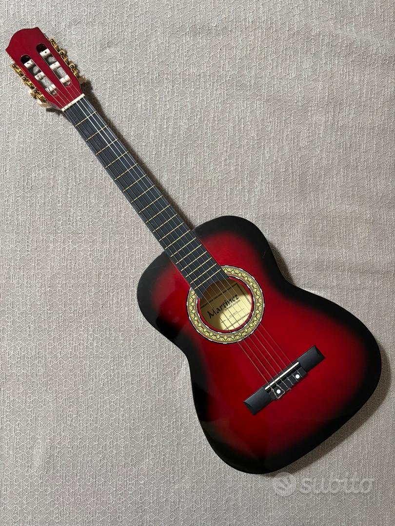 Gear4music Chitarra Elettrica 3/4 Nera Per Bambini 8-12 Anni, Con Custodia, Tracolla, Cavo E Plettri &ndash; Leggera, Manico In Acero, Pickup Single Coil