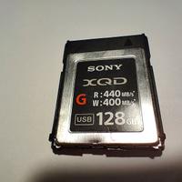 Sony Memoria XQD 120 GB Serie G, Lettura 440 MB/s