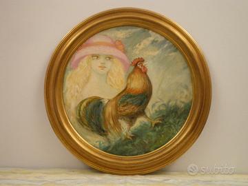 Tondo "Gallo a sorpresa"