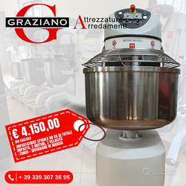 IMPASTATRICE SPIRALE 80 KG IMPASTO 2 motori + inv