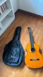 Chitarra acustica con custodia