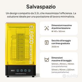 ELEGOO Mercury Plus V2.0  - asciugatura e lavaggio