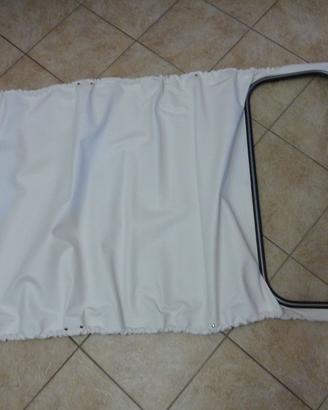 Capote 2 cv (2 cavalli) pvc bianco con lunotto
