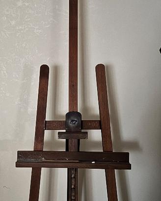 Grande cavalletto in legno H 240 cm – porta quadri