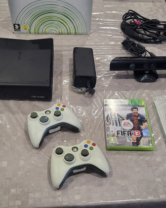 Xbox 360 microsoft +kinect+2controller+gioco fifa