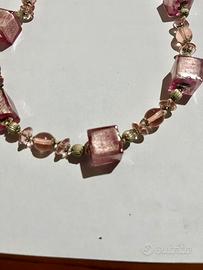 Collana Murrina rosa