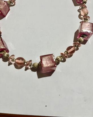 Collana Murrina rosa