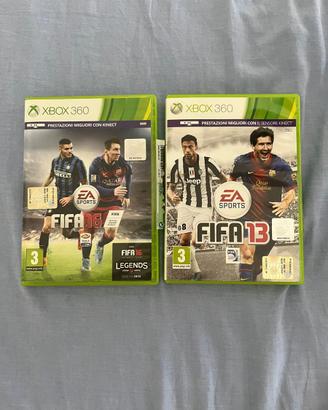 Lotto 2 giochi Fifa 16 Fifa 13 xbox360