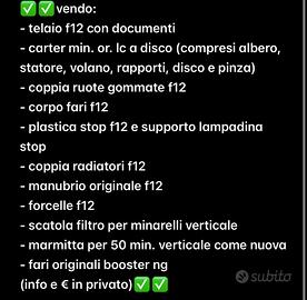 RICAMBI BOOSTER NG E F12