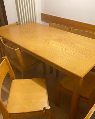 TAVOLO CUCINA IN LEGNO MASSICCIO