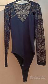Body nero maniche lunghe Terranova Taglia XS