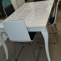 tavolo laccato bianco