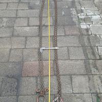Catena sollevamento 2 bracci ganci Clevis grado 8