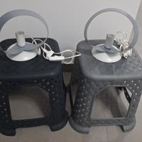 2 lumetti moderni per comodino/scrivania