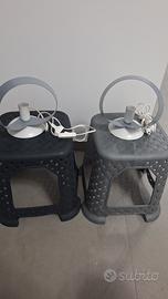 2 lumetti moderni per comodino/scrivania