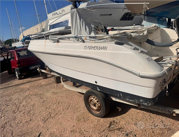 Barca 5 metri 40 hp permuta con fuoristrada