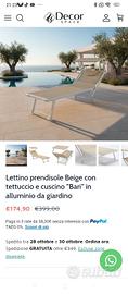 Lettino prendisole 