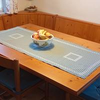 Giropanca in abete con tavolo allungabile