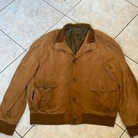 Giacca vintage in vera pelle Scamosciata