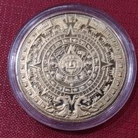 Medaglia CALENDARIO AZTECO color oro