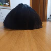 Cappello visone scuro 