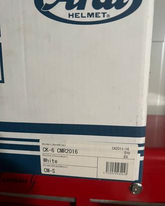 Casco kart arai ck6 NUOVO snell cmr + alettone
