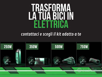 Trasforma la bici in elettrica con i nostri KIT