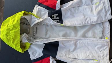 Giacca cerata Helly Hansen bianca 140 cm 10 anni 