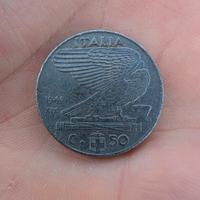 50 centesimi di lira anno 1941