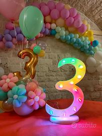 Luminarie numero compleanno eventi party