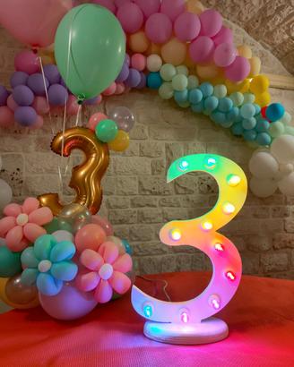 Luminarie numero compleanno eventi party