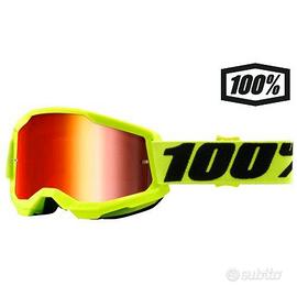 MASCHERA CROSS 100% STRATA 2 YELLOW LENTE A SPECCH