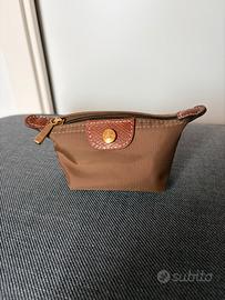 Bustina portamonete Longchamp color kaki