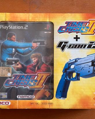 TIME CRISIS 2 + G Con 2 PS2 PAL ITALIANO perfetto