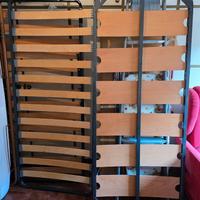 Reti singole/matrim, doghe/maglie + materassi