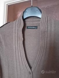 cardigan donna marrone.