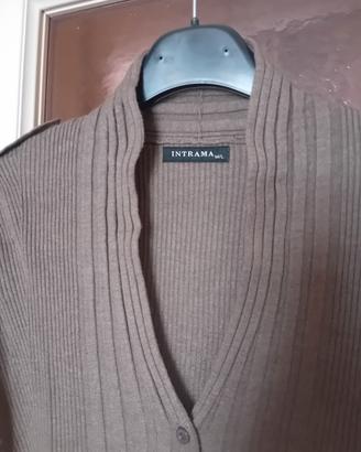 cardigan donna marrone.