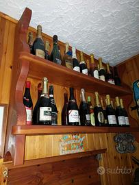 Porta bottiglie in legno