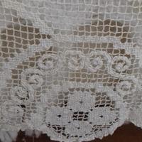 Antico copriletto matrimoniale ricamato a mano