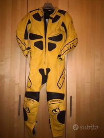 Tuta in pelle moto uomo