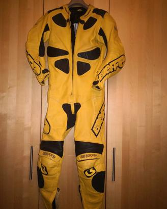 Tuta in pelle moto uomo