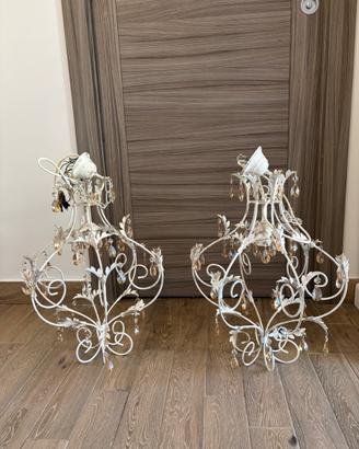 Coppia lampadari a sospensione stile shabby