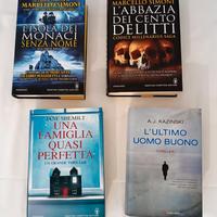 4 libri, anche separatamente, lotto thriller