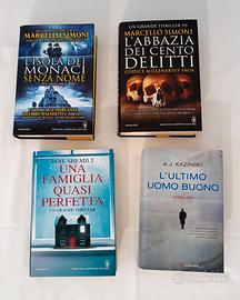 4 libri, anche separatamente, lotto thriller