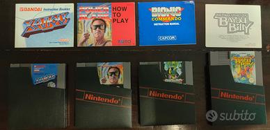 Lotto 4 giochi NES con libretto !