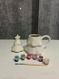 Tazza decorabile a forma di albero di Natale