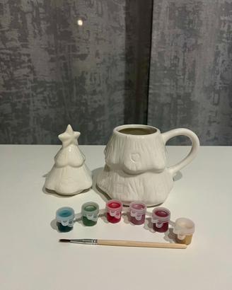 Tazza decorabile a forma di albero di Natale