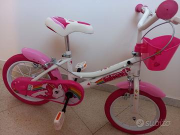 Bicicletta per bambina 14" eta 4/6 anni
