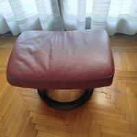 Poggiapiedi in pelle stressless