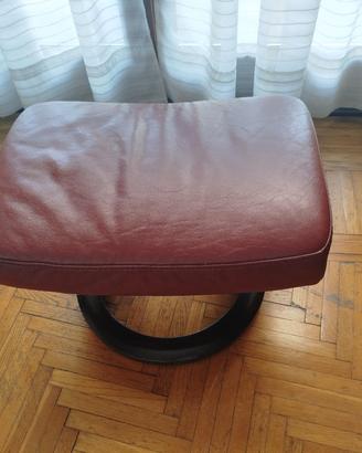 Poggiapiedi in pelle stressless